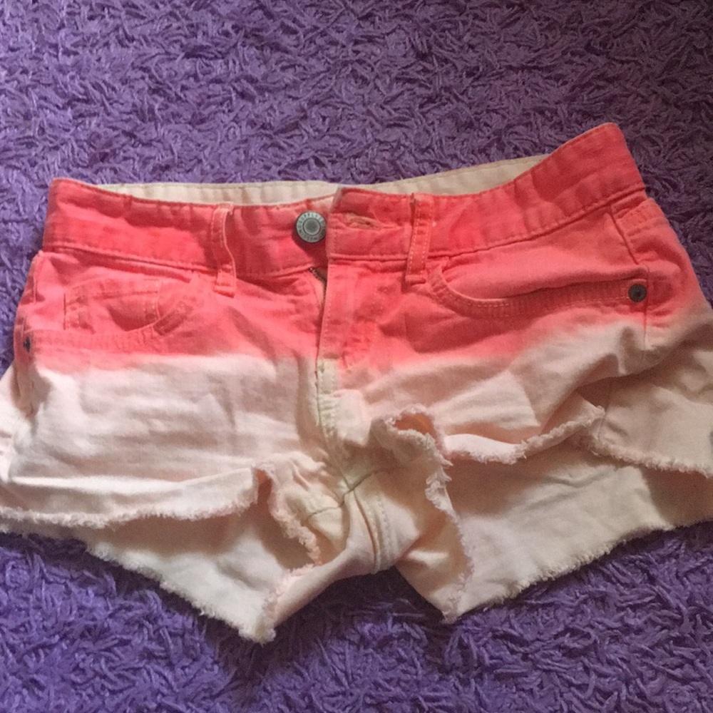 Ombré pink bootie shorts